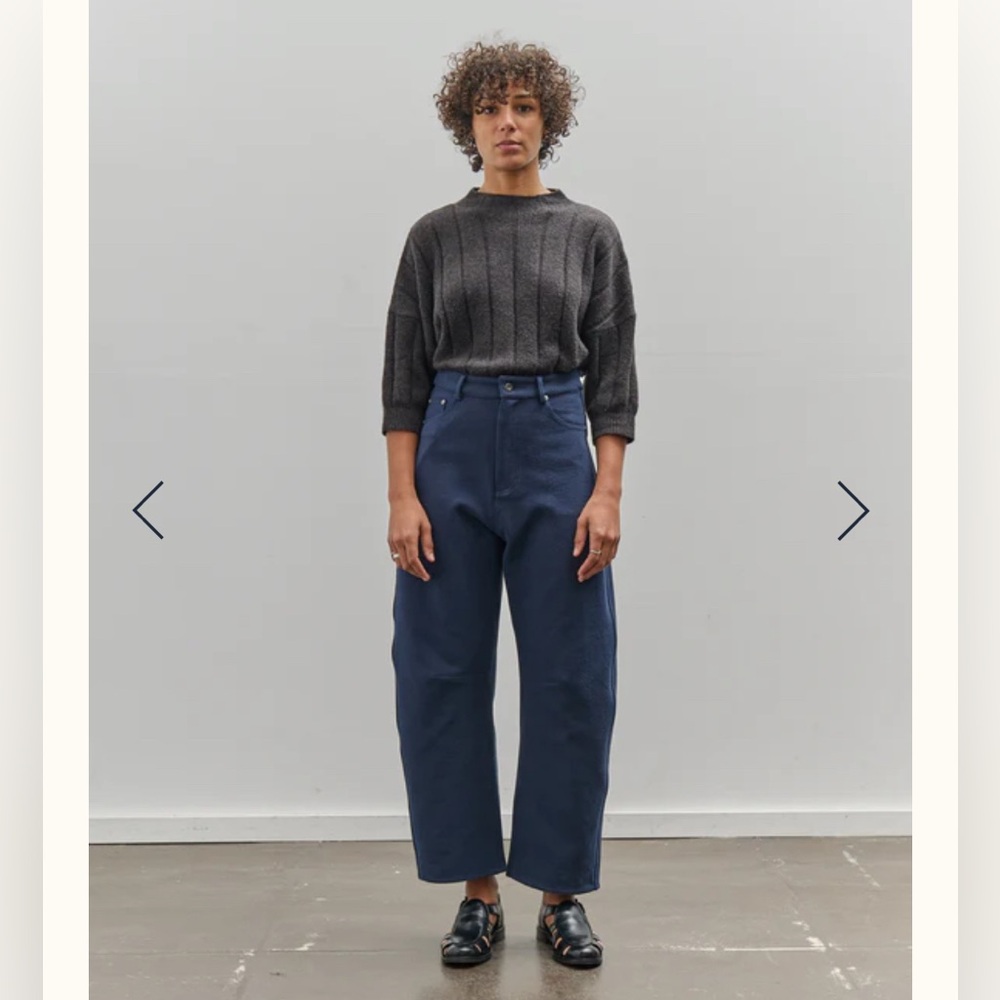 7115 by SZEKI Relaxed Curve Legged Trousers size XL